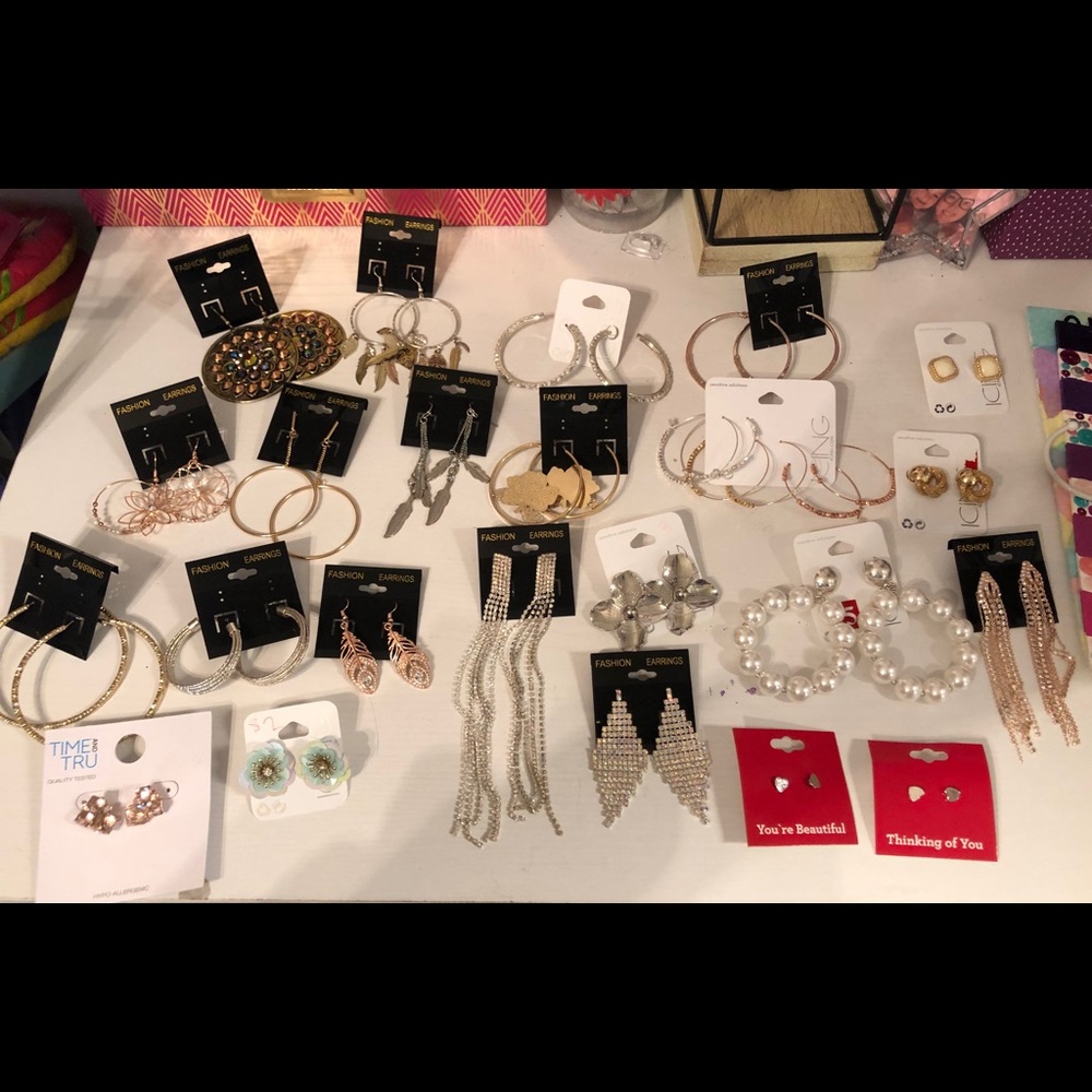 23 pairs of earrings!